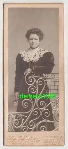 Kabinettfoto Dame Haerttwig Haynau Schlesien um 1900 ! (F1943