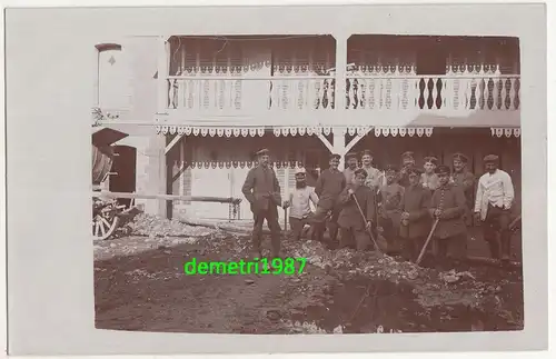 Foto Ak Montcornet Aisne Soldaten Bauarbeiten France Frankreich 1 Wk WW ! (A1784