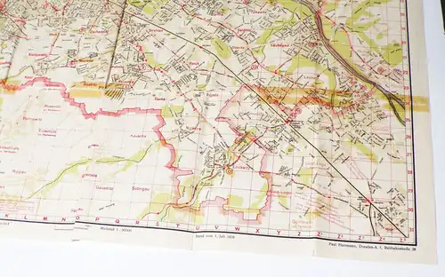 Dresdner Straßen und Verkehrsbuch 1938 1939 mit Stadtplan