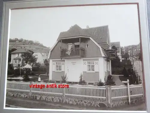 Fotografie Haus Wilhelms Ruhe Radebeul um 1900 Foto