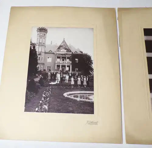 Fotografie Villa Radebeul Hochzeit um 1910 Buttchereit 2 Stück