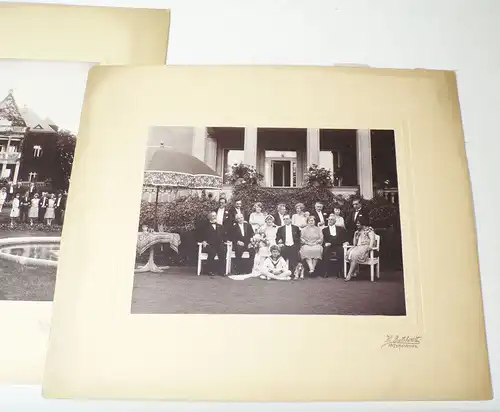 Fotografie Villa Radebeul Hochzeit um 1910 Buttchereit 2 Stück