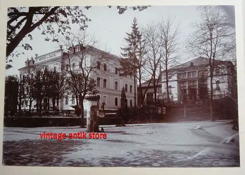 Fotografie Hotel de Saxe Speisesaal wohl Dresden Radebeul um 1900