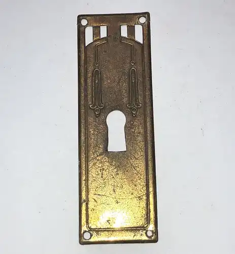 Messing Beschlag klein Möbelbeschlag mit Schlüsselloch