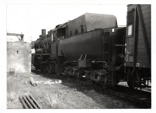 Foto Dampflok 38 1889 Bw Gremberg vor dem Hilfszug Köln-Deutzerfeld 09.04.1968