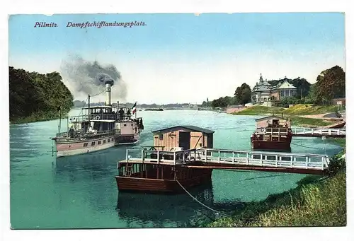 Ak Pillnitz Dampfschifflandungsplatz