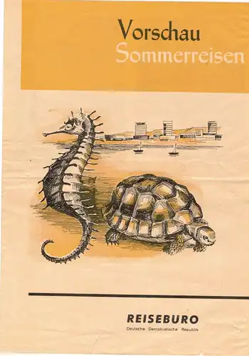 Prospekt DDR Reisebüro Vorschau Sommerreisen 1964 (D6