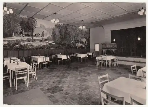 Ak Rennersdorf Neudörfel Kreis Sebnitz Saal des Gasthofs Rennersdorf (A3048