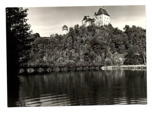 Foto Ak Schloß Burgk an der Saale Schloßkapelle Silbermannorgel