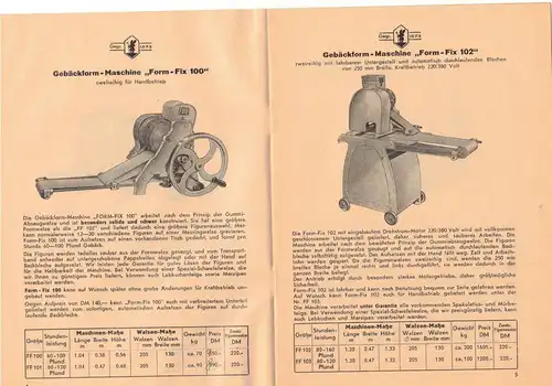 Prospekt Niederrheinische Formenfabrik Janssen & Sohn Krefeld Schokoladenformen