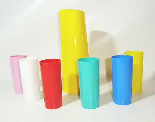 1 von 19 Saftkrug Set Plaste Krug mit je 6 Becher Retro DDR Trinkbecher Camping 