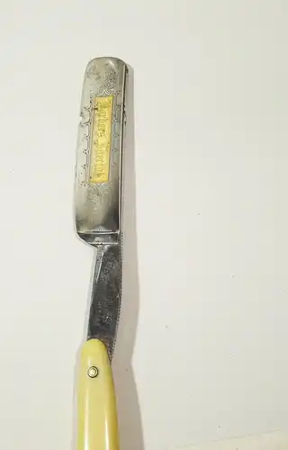 Altes Rasiermesser Peres Barrel Brand Barbers Special vor 1945 razor !
