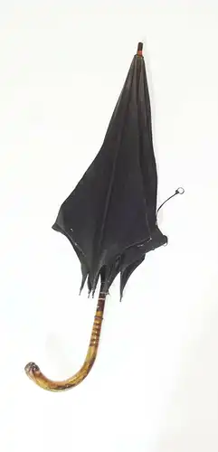 Vintage Herrenschirm Regenschirm Schirm Griff Deko !