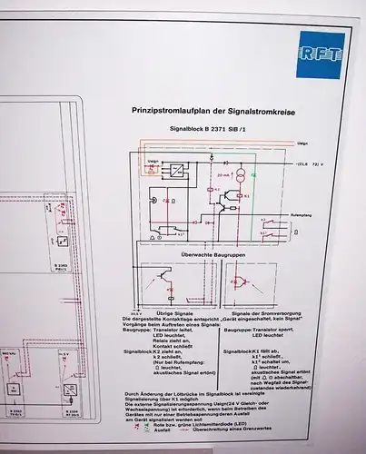 Alte RFT Lehrtafel Dewag Dresden Kanalumsetzereinrichtung MTF 12/24 - KU