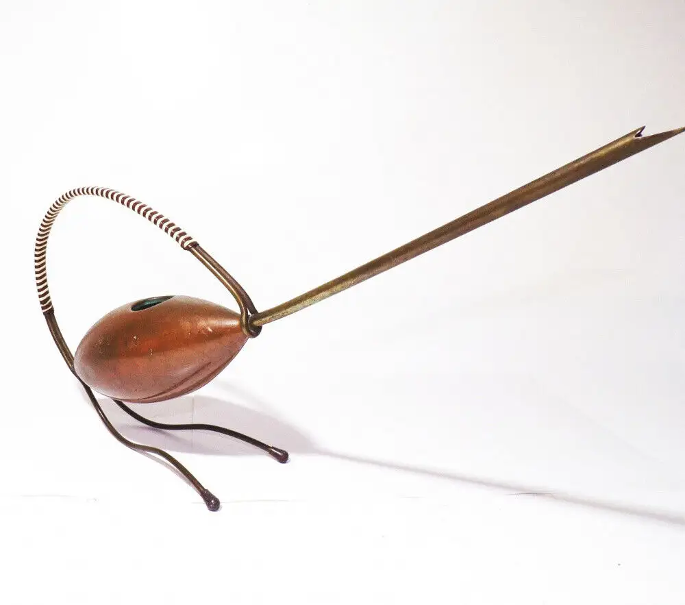 Alte Gießkanne Kakteengießkanne Zimmerpflanzen Kanne Kupfer Bauhaus Design 5