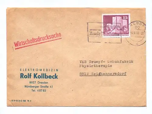 Wirtschaftsdrucksache Elektromedizin Rolf Kollbeck 1980 DDR