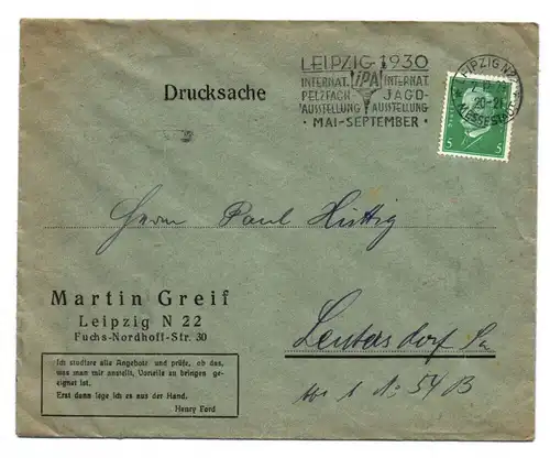 Drucksache 1929 Martin Greif Leipzig DR