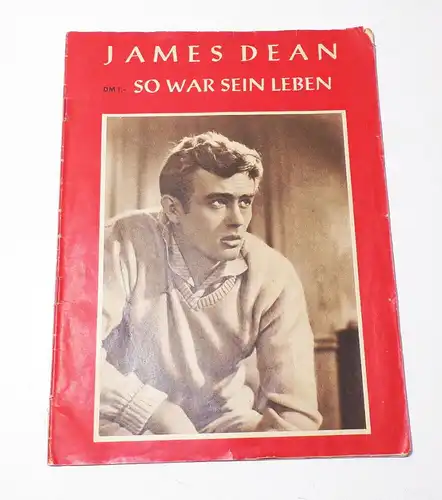 James Dean So war sein Leben Vintage Gilbert Holloway Fan Zeitschrift