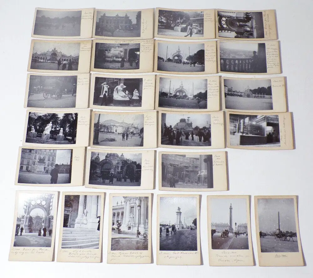 CdV Fotos Weltausstellung Paris 1900 Konvolut Nachlass Fotografie 0