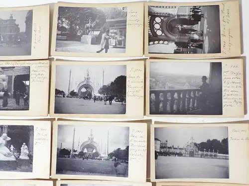 CdV Fotos Weltausstellung Paris 1900 Konvolut Nachlass Fotografie