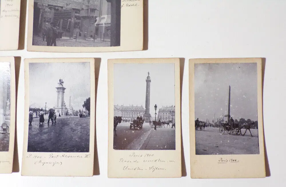 CdV Fotos Weltausstellung Paris 1900 Konvolut Nachlass Fotografie 2