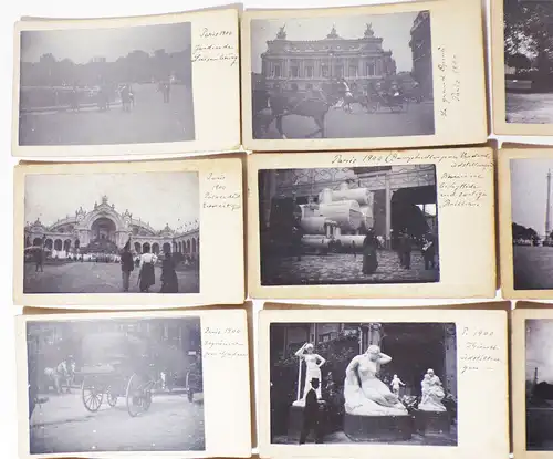 CdV Fotos Weltausstellung Paris 1900 Konvolut Nachlass Fotografie