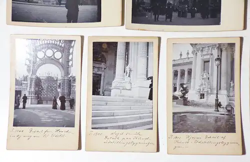 CdV Fotos Weltausstellung Paris 1900 Konvolut Nachlass Fotografie