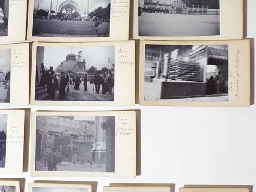 CdV Fotos Weltausstellung Paris 1900 Konvolut Nachlass Fotografie