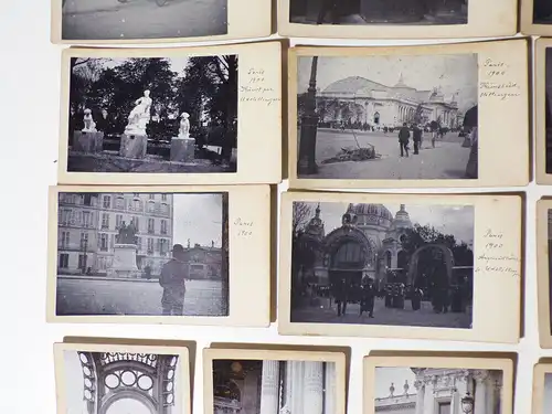 CdV Fotos Weltausstellung Paris 1900 Konvolut Nachlass Fotografie