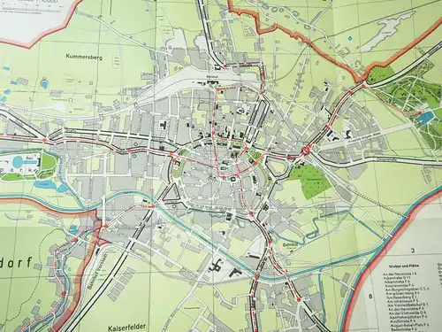 Stadtplan Zittau 1955 Landkarte ! (L