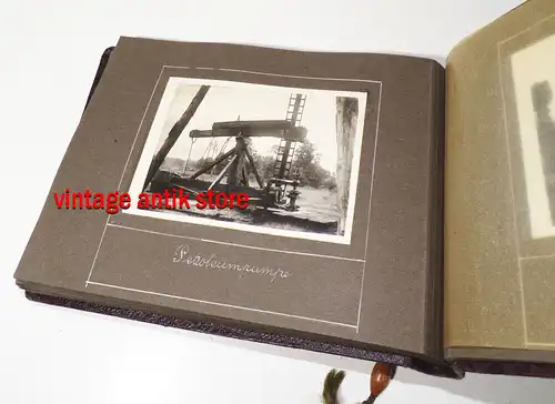 Fotoalbum Ostfriesland Windmühle Moorbagger Moor Erdöl Quelle  Wietze 1925