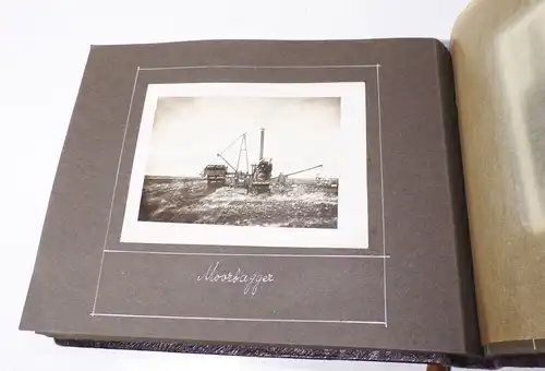 Fotoalbum Ostfriesland Windmühle Moorbagger Moor Erdöl Quelle  Wietze 1925