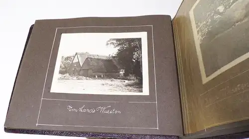 Fotoalbum Ostfriesland Windmühle Moorbagger Moor Erdöl Quelle  Wietze 1925