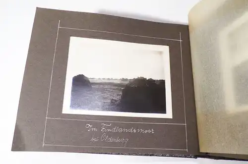 Fotoalbum Ostfriesland Windmühle Moorbagger Moor Erdöl Quelle  Wietze 1925