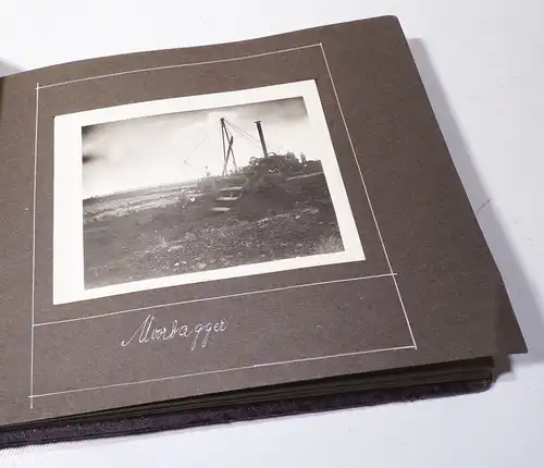 Fotoalbum Ostfriesland Windmühle Moorbagger Moor Erdöl Quelle  Wietze 1925