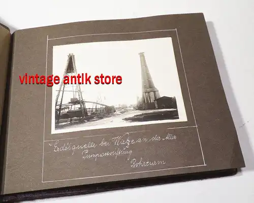 Fotoalbum Ostfriesland Windmühle Moorbagger Moor Erdöl Quelle  Wietze 1925