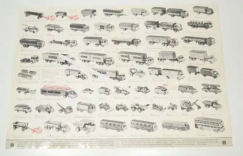 Wiking 9 neue Modelle 5 Verbessungen Prospekt 1970 Modellautos