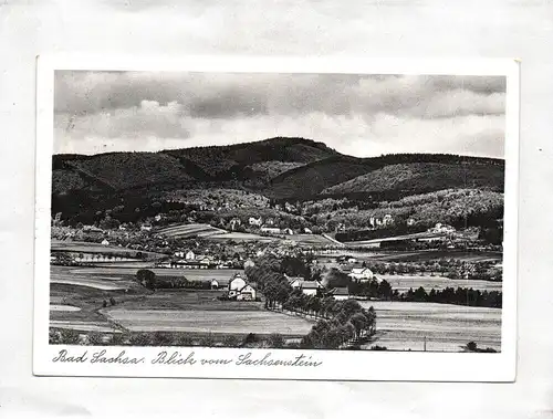 Ak Bad Sachsa Blick vom Sachsenstein