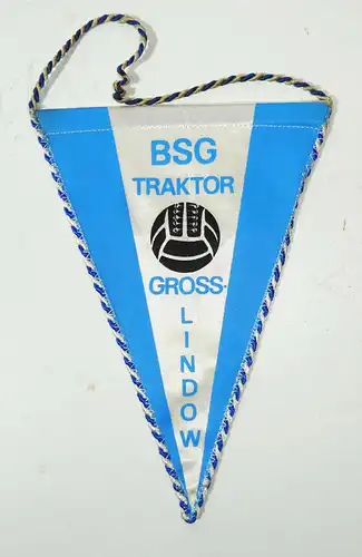 DDR Wimpel BSG Traktor Gross-Lindow Fussball ! 