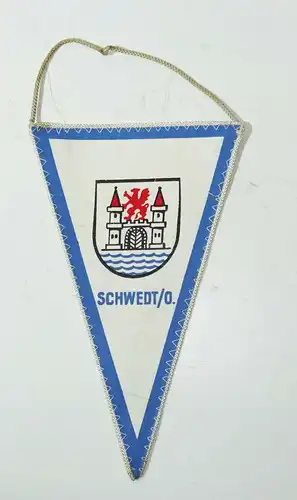 DDR Wimpel BSG Aufbau Schwedt / Oder Fussball !