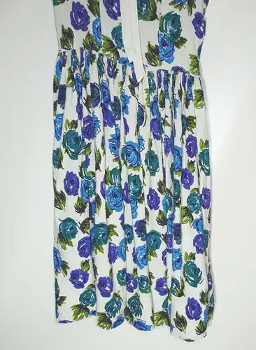 Vintage Kleid DDR Handmade Vintage 1960er Fasion Sommerkleid Blumen