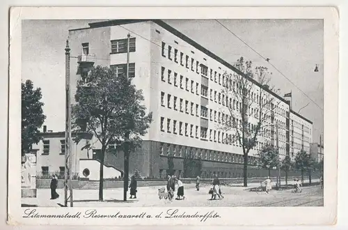 Ak Litzmannstadt Reserve Lazarett a. d. Ludendorffstraße 1940 ! (A1638