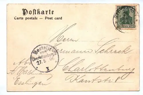 Ak Stuttgart Eberhardgruppe DR Baden-Württemberg 1906