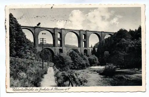 Ak Elstertalbrücke in Jocketa Plauen Sachsen Brücke