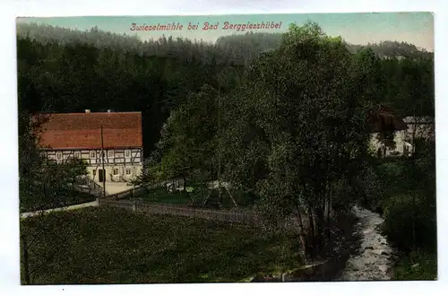 Ak 3wiesenmühle bei Bad Berggiesshübel Sachsen