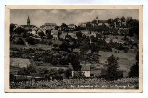 Ak Stadt Frauenstein die Perle des Osterzgebirges Sachsen