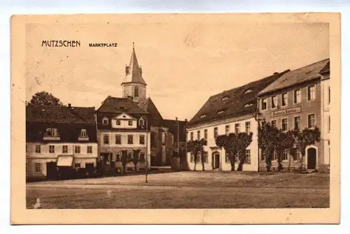 Ak Mutzschen Marktplatz Sachsen