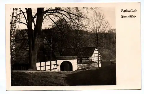 Ak Vogtländische Heimatbilder Umgebindehaus Sachsen