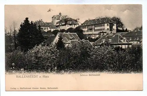 Ak Ballenstedt am Harz Schloss Sachsen-Anhalt