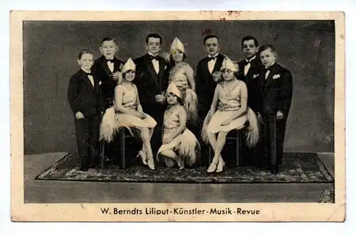 Ak Foto W Berndts Liliput Künstler Musik Revue Motivkarte